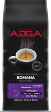  Cafe Agga ROMANA Espresso Medium Roast Coffee Beans - 1 Kg 2.2 Lbs (6/Case) 