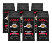  Cafe Agga ROMANOVO Espresso Dark Roast Coffee Beans - 1 Kg 2.2 Lbs (6/Case) 