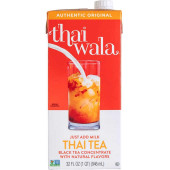 THAIWALA Thaiwala Original Thai Black Tea 1:1 Concentrate - 946ml (32 fl. oz) - Authentic Flavor (12/case) 