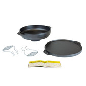 LODGE Lodge 5-Piece Cook-It-All Cast Iron Reversible Grill Cookware Set 