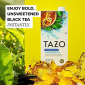 Tazo Unsweetened Iced Black Tea 1:1 Concentrate - 32 fl. oz Black Tea (12/Case) 