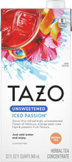  Tazo Unsweetened Rose Hips Iced Passion Tea 1:1 Concentrate 32 fl. oz. (12/Case) 