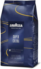 LAVAZZA Lavazza SUPER CREMA Medium Blend Coffee Beans 1 Kg / 2.2 Lbs (6/Case) 