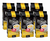 Sagaform Saquella Caffe EXTRA CREMA Strong Blend Coffee Beans 1 Kg / 2.2 lbs (6/Case) 