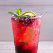  SHOTT Three Berry Real Fruit Flavoring Syrup - 1 Liter Bottle for Bursting Berry 