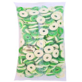 Kervan Gummy Apple Rings 5 lb. - 4/Case - Crisp and Fruity Dessert Topping - Chicken Pieces