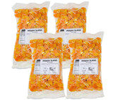  Kervan Sugared Gummy Orange Slices 5 lb. - 4/Case - Zesty Orange Delight 
