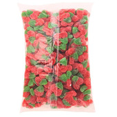  Kervan Sour Gummy Cherries 5 lb. - 4/Case - Zesty Delight in Every Bite 