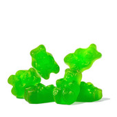  Albanese Green Apple Gummi Bears 5 lb. - 4/Case | Juicy and Tart Gummy Candy 