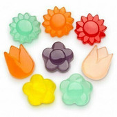  Albanese Gummi Awesome Blossoms 5 lb. - 4/Case | Vibrant Assorted Flower Shapes 
