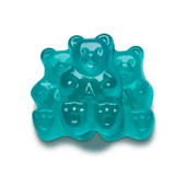  Albanese Light Blue Watermelon Gummi Bears 5 lb. - 4/Case-Refreshing Blue Bears 