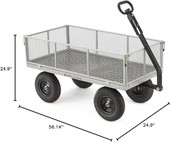 GORILLA Gorilla 1,000 lb. Steel Utility Cart - Robust Performance for Demanding Tasks 