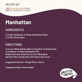 Master of Mixes 1 Liter Manhattan Martini Mix - Delicious Blend (12/Case) - Chicken Pieces