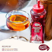 Master of Mixes 375 mL Grenadine Syrup - Authentic Pomegranate Flavor (12/Case) - Chicken Pieces