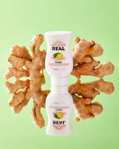 Real 16.9 fl. oz. Ginger Infused Syrup - Refreshing and Spicy Flavor - Chicken Pieces