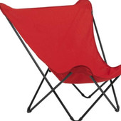 Modern Indoor Outdoor Red Xl Folding Lounge Chair