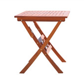 Sienna Brown Folding Serving Table