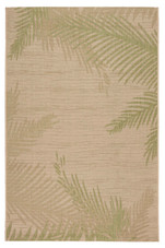 3' X 5' Beige Floral Indoor Outdoor Area Rug