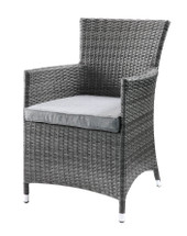 Modern 3-Piece Gray Highback Wicker Patio Set - Updated Outdoor Furniture Collection