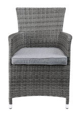 Modern 3-Piece Gray Highback Wicker Patio Set - Updated Outdoor Furniture Collection