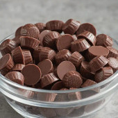 TOPPERS Mini Milk Chocolate Peanut Butter Cup Topping - 10 lb Bag | Whole Candy - Chicken Pieces