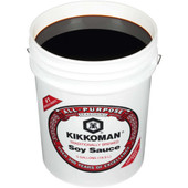 Kikkoman Traditionally Brewed Soy Sauce - 5 Gallon Pail - Authentic Flavor - Chicken Pieces