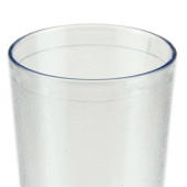 GET 12 oz Clear Textured Plastic Tumbler (72/Case) - BPA Free, Dishwasher Safe - Chicken Pieces