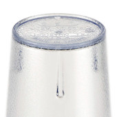 GET 12 oz Clear Textured Plastic Tumbler (72/Case) - BPA Free, Dishwasher Safe - Chicken Pieces