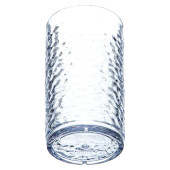 Carlisle 8 oz Clear Pebbled Plastic Tumbler (24/Case) -Stain-Resistant Drinkware - Chicken Pieces