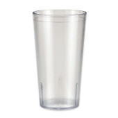 GET 16 oz Clear Textured Plastic Tumbler (72/Case) - Durable Drinkware - Chicken Pieces