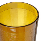 Carlisle 12 oz Amber Textured Plastic Tumbler (72/Case) - Durable Drinkware - Chicken Pieces