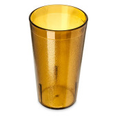 Carlisle 12 oz Amber Textured Plastic Tumbler (72/Case) - Durable Drinkware - Chicken Pieces