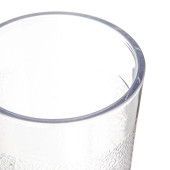 Carlisle 5 oz Clear Textured Plastic Tumbler (72/Case) - Stackable Drinkware - Chicken Pieces