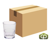 Cambro 9 oz Clear Plastic Tumbler (36/Case) - Elegant and Durable Drinkware - Chicken Pieces