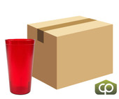 Cambro 32 oz Ruby Red Textured Plastic Tumbler (24/Case) - Durable Drinkware - Chicken Pieces