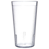 Carlisle 12 oz Clear Textured Plastic Tumbler (24/Case) - Chicken Pieces