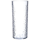 Carlisle 20 oz Clear Pebbled Plastic Tumbler (24/Case) - Scratch-Resistant - Chicken Pieces