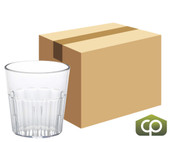 Cambro 9 3/10 oz Clear Fluted Plastic Tumbler (36/Case) - Durable Drinkware - Chicken Pieces