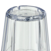 GET 10 oz Clear Plastic Double Rocks Tumbler (72/Case) - Stackable Drinkware - Chicken Pieces