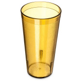 Carlisle 20 oz Amber Textured Plastic Tumbler (72/Case) - Scratch-Resistant - Chicken Pieces