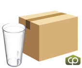 Carlisle 20 oz Clear Textured Plastic Tumbler (72/Case) - Stackable Drinkware - Chicken Pieces