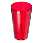 Carlisle 12 oz Ruby Textured Plastic Tumbler (72/Case) - Stain Resistant - Chicken Pieces