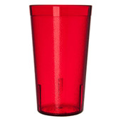 Carlisle 12 oz Ruby Textured Plastic Tumbler (72/Case) - Stain Resistant - Chicken Pieces