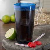 Carlisle 16 oz Royal Blue Textured Plastic Tumbler (72/Case) - Stain Resistant - Chicken Pieces