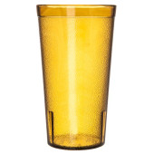 Carlisle 16 oz Amber Textured Plastic Tumbler (72/Case) - Impact-Resistant - Chicken Pieces