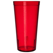 Carlisle 20 oz Clear Textured Ruby Tumbler (72/Case) - Durable Drinkware - Chicken Pieces