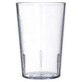 Carlisle 8 oz Clear Textured Plastic Tumbler (24/Case) - Stain-Resistant - Chicken Pieces