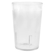 Cambro 7 4/5 oz Clear Textured Plastic Tumbler (24/Case) - Scratch-Resistant - Chicken Pieces