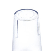 Cambro 5 1/5 oz Clear Textured Plastic Tumbler (24/Case) - Scratch-Resistant - Chicken Pieces