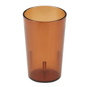 Cambro 9 4/5 oz Amber Textured Plastic Tumbler (72/Case) - Durable Drinkware - Chicken Pieces